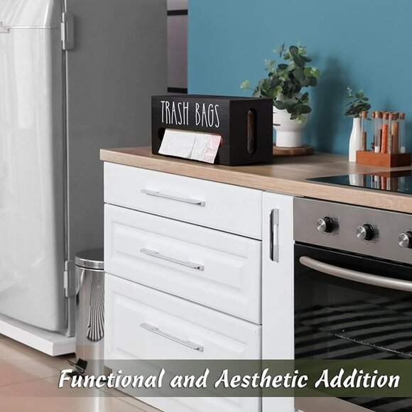 NEW Trash Bag Dispenser, Trash Bag Organizer Wall Mount, - Picture 9 of 9